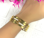 Upgrade your jewelry collection with the Premium Luxe Link Anti-Tarnish Gold Bracelet, a perfect fusion of modern design and long-lasting elegance. Featuring a sleek link chain style, this bracelet adds a bold yet refined touch to your everyday look. Crafted with a high-quality anti-tarnish coating, it is designed to maintain its radiant gold shine without fading, making it ideal for daily wear. Its lightweight and comfortable fit ensures effortless styling, whether worn alone for a minimal look or layered for a trendy statement.