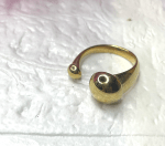 Elegant Dual Ball Anti-Tarnish Ring - Image 2
