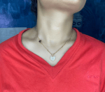 Dazzling Heart-Shaped Pendant Necklace with Crystal Accents - Image 3
